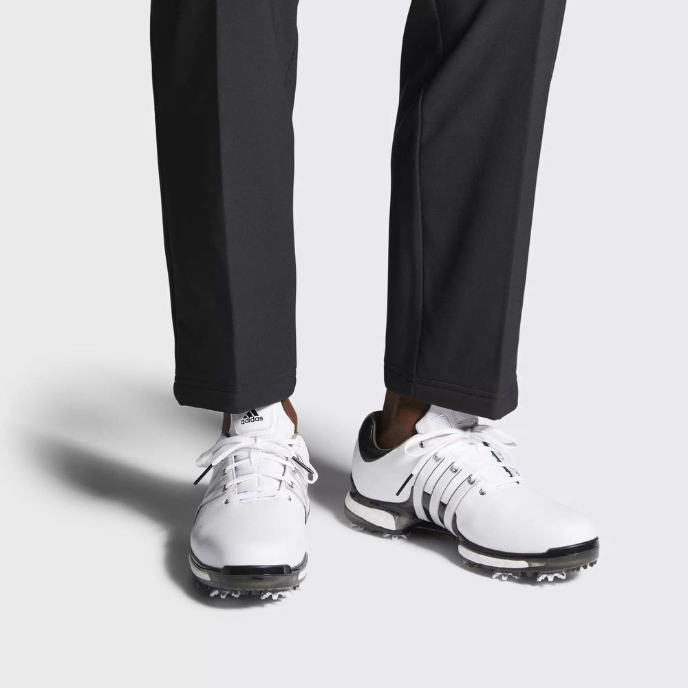 Adidas Tour 360 2.0 Wide Tenis De Golf Blancos Para Hombre (MX-29630)